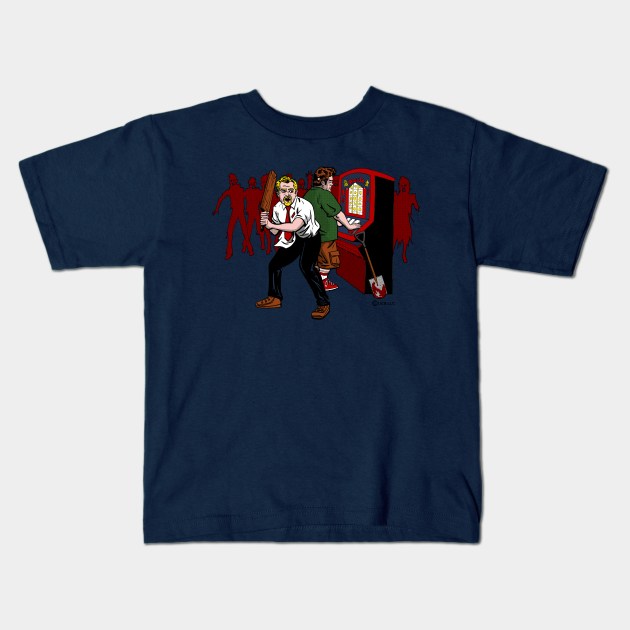 Shaun and Ed and the Undead Kids T-Shirt by blakely737